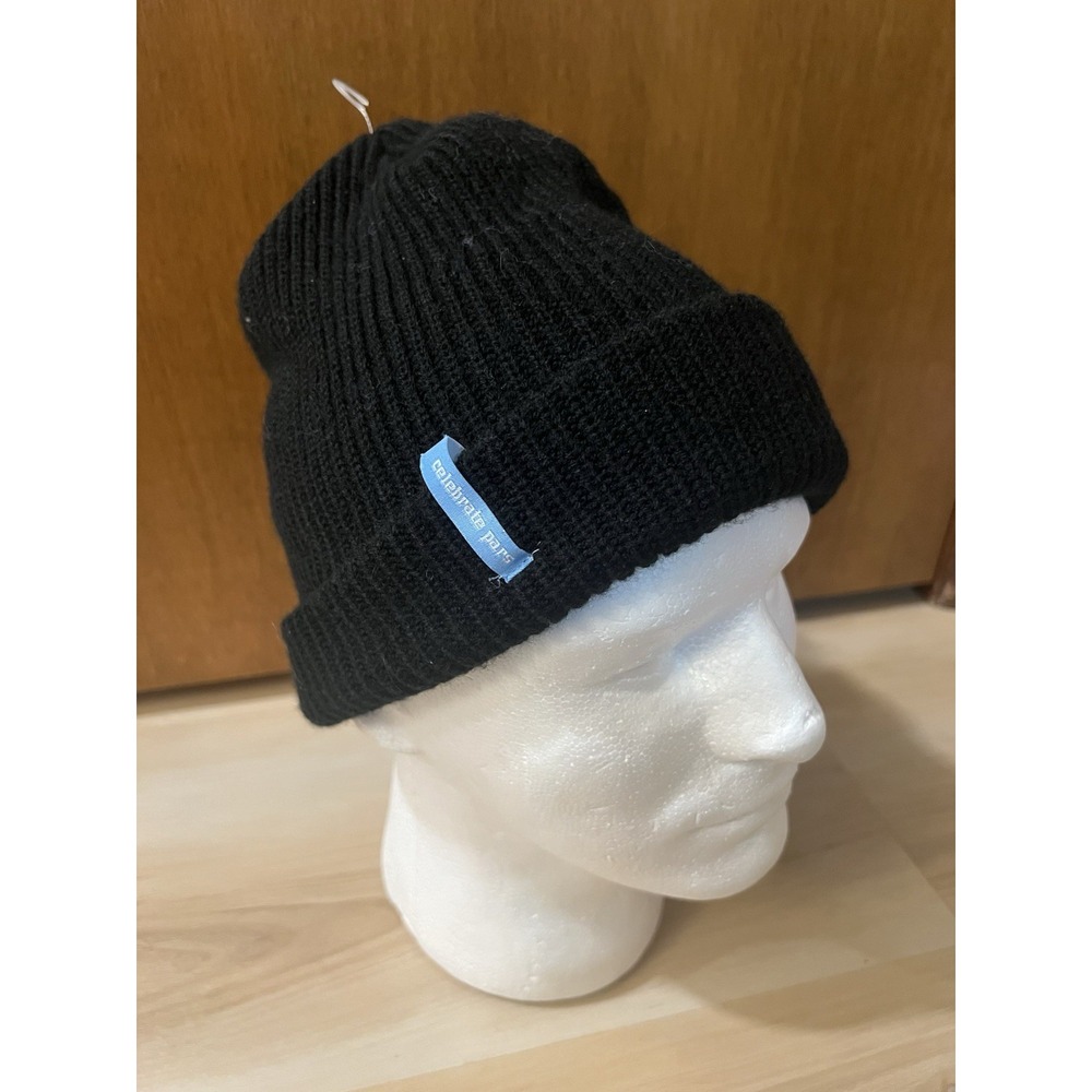 NWT Golf Celebrate Pars Black Beanie Hat Knit MSRP $29.50 Adult Size‎